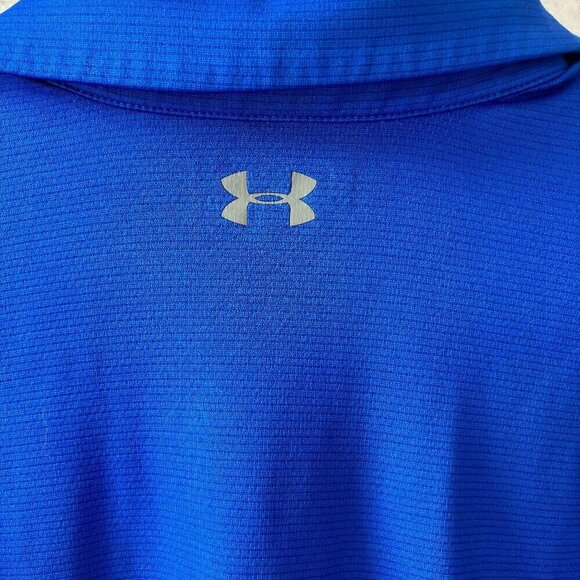 Under Armour HeatGear Blue Polo | Men's Size Medium - Picture 4 of 4